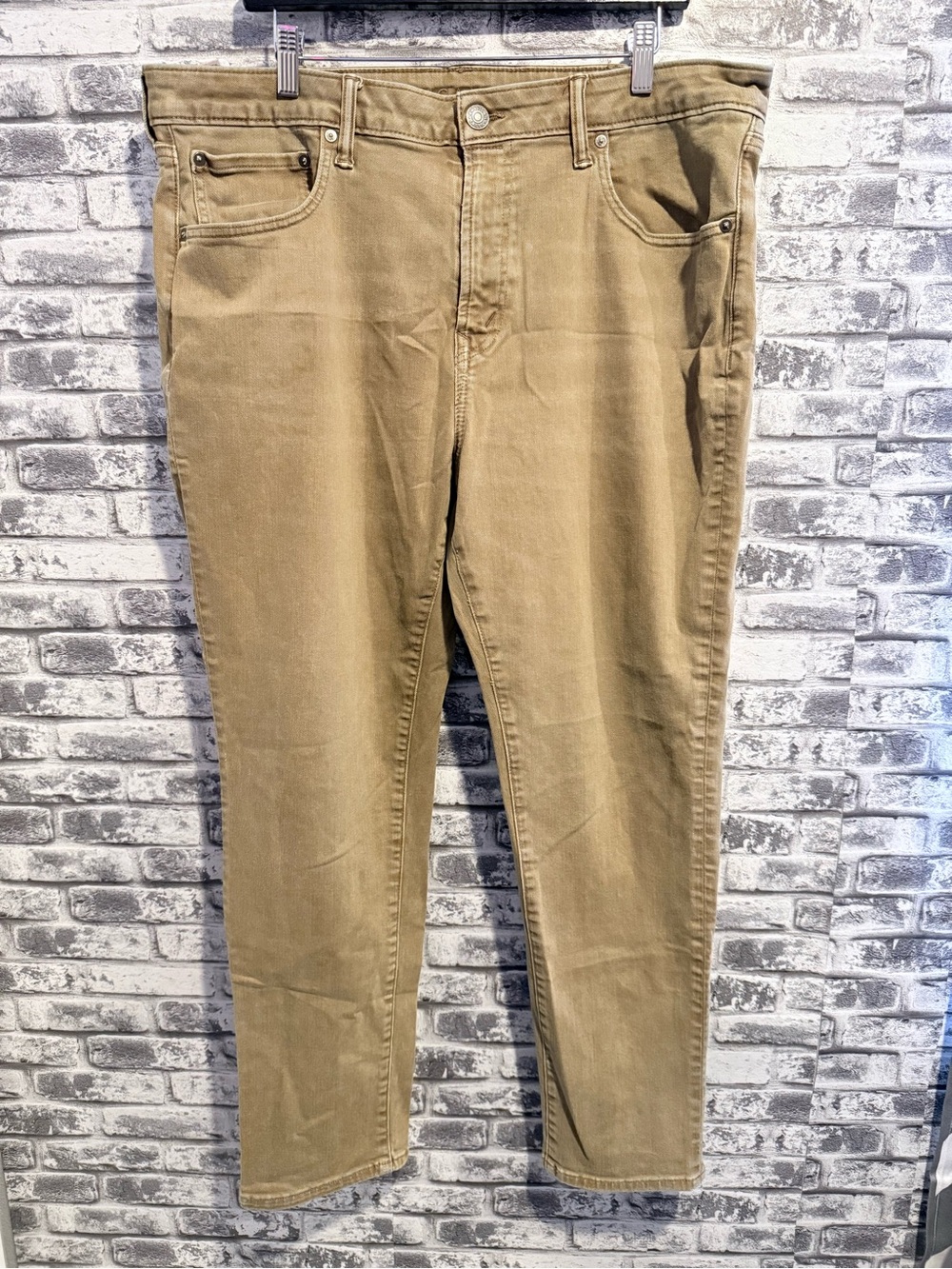 Men's American Eagle Jeans 38x32 AE EasyFlex Athletic Fit Jean Khaki